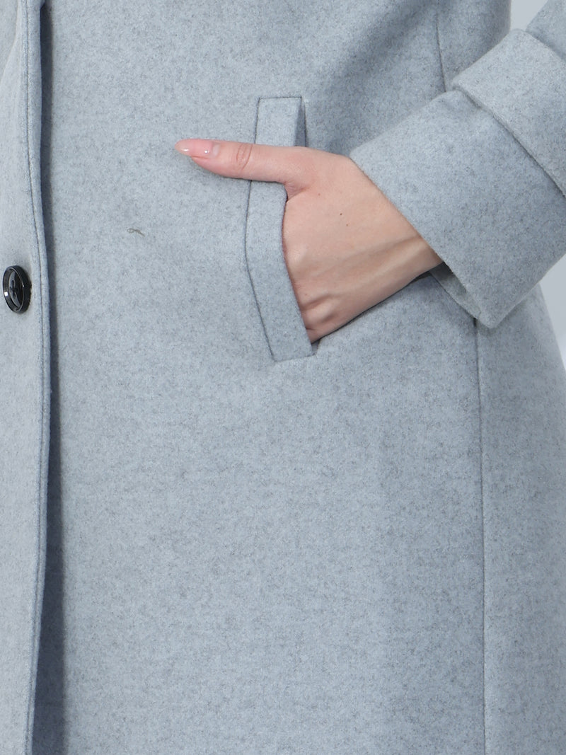 Sky blue Winter Trench Coat