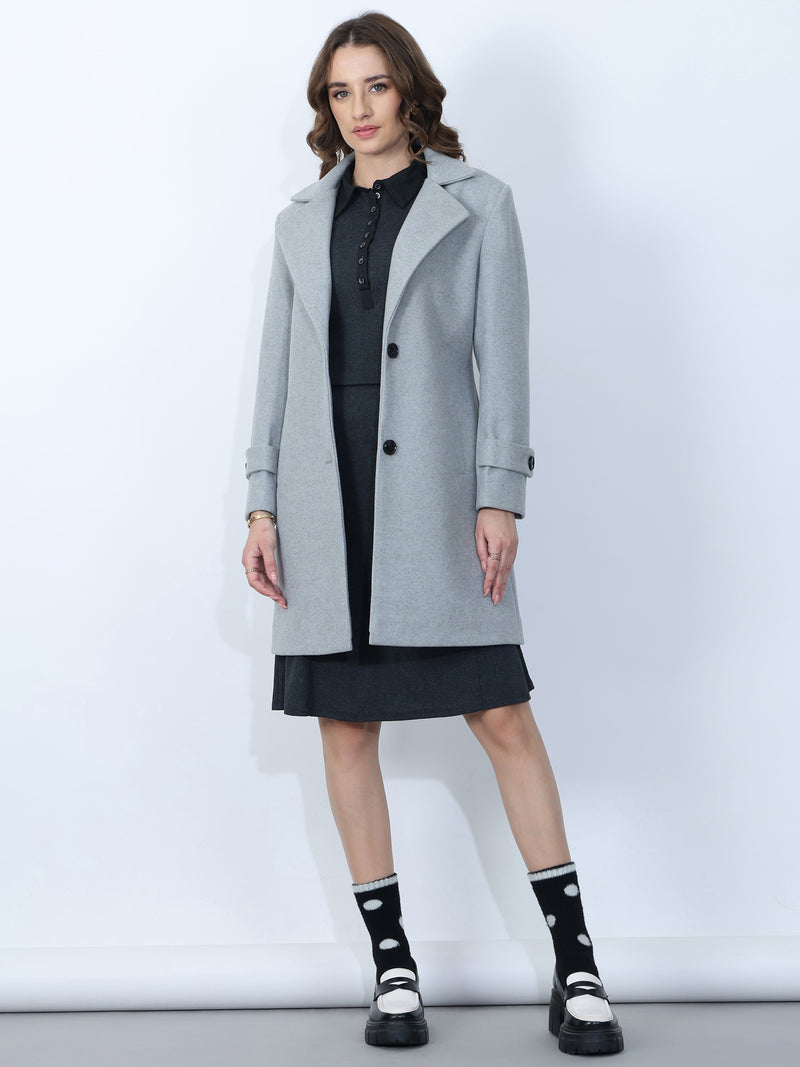 Sky blue Winter Trench Coat
