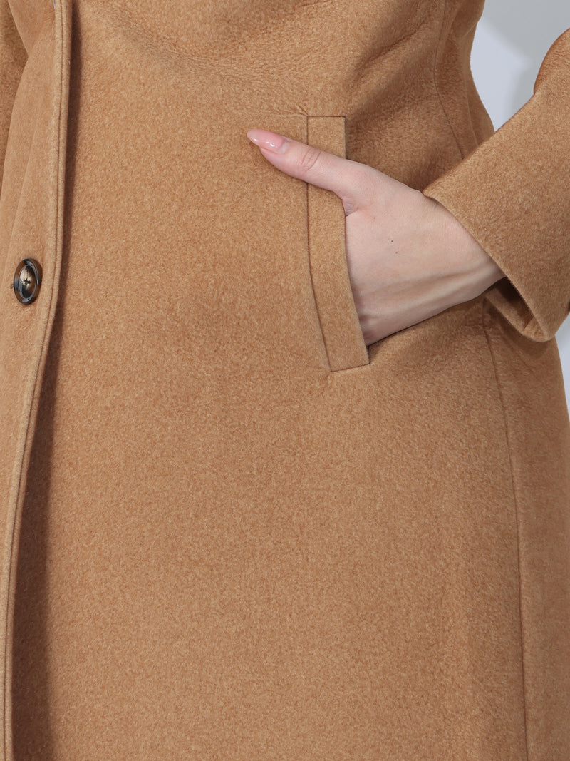 Light Brown LonglineTrench Coat