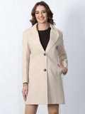 Cream Longline Overcoat