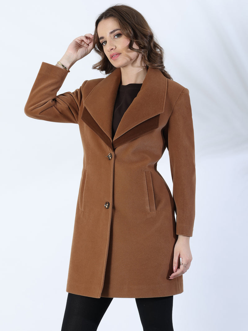 Desert Brown Winter Overcoat