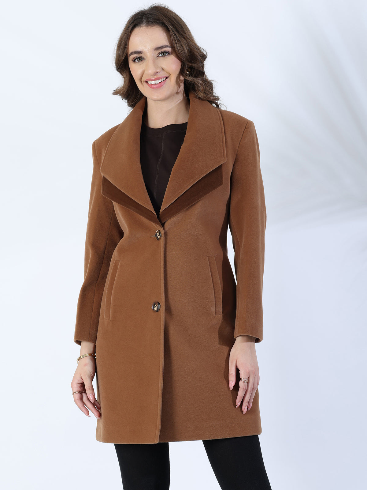 Desert Brown Winter Overcoat