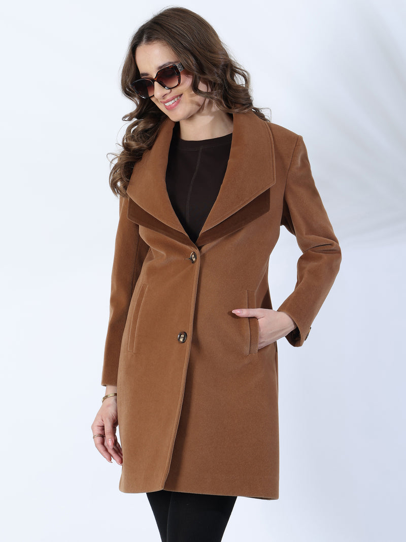 Desert Brown Winter Overcoat