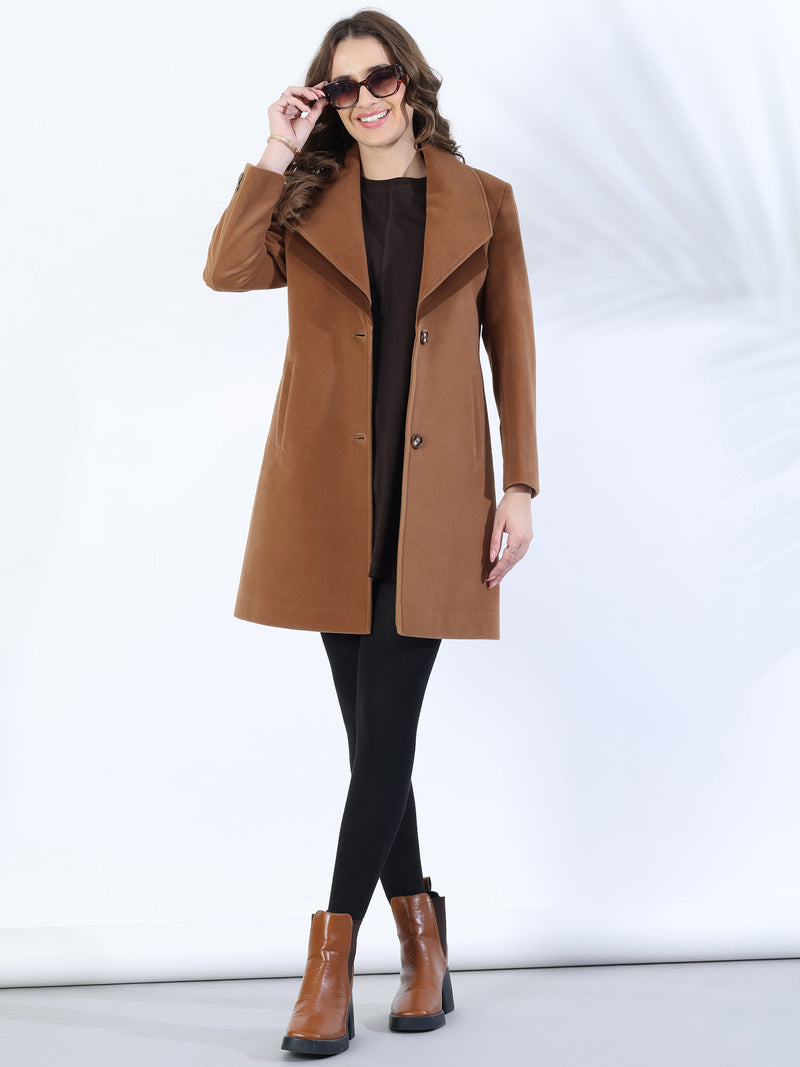 Desert Brown Winter Overcoat