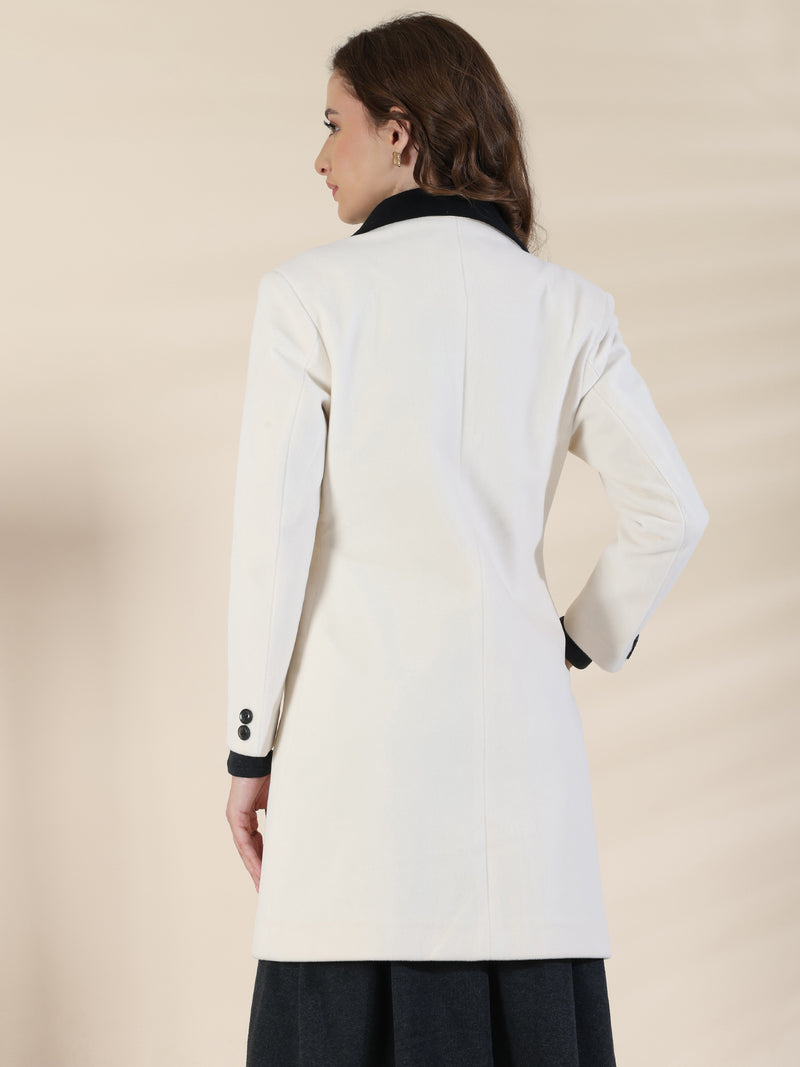 White Long  Overcoat