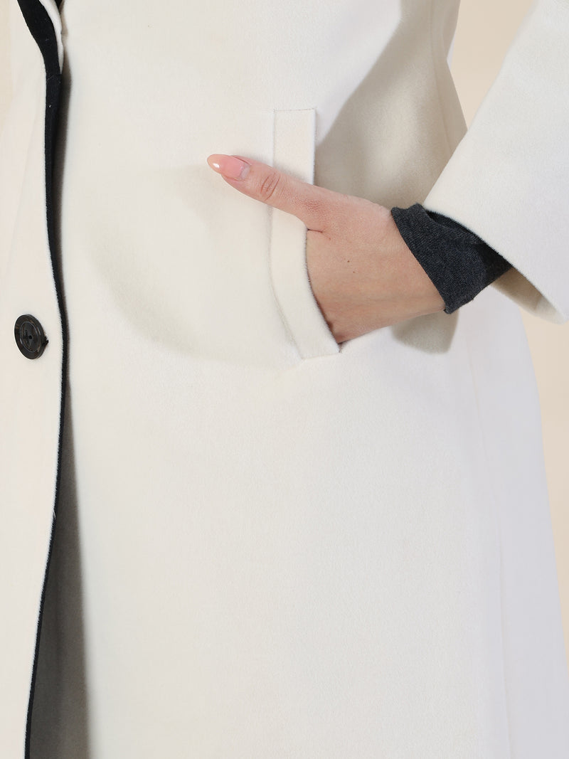 White Long  Overcoat