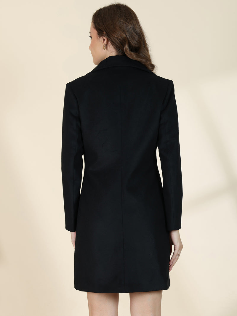 Black Winter Trench Coat