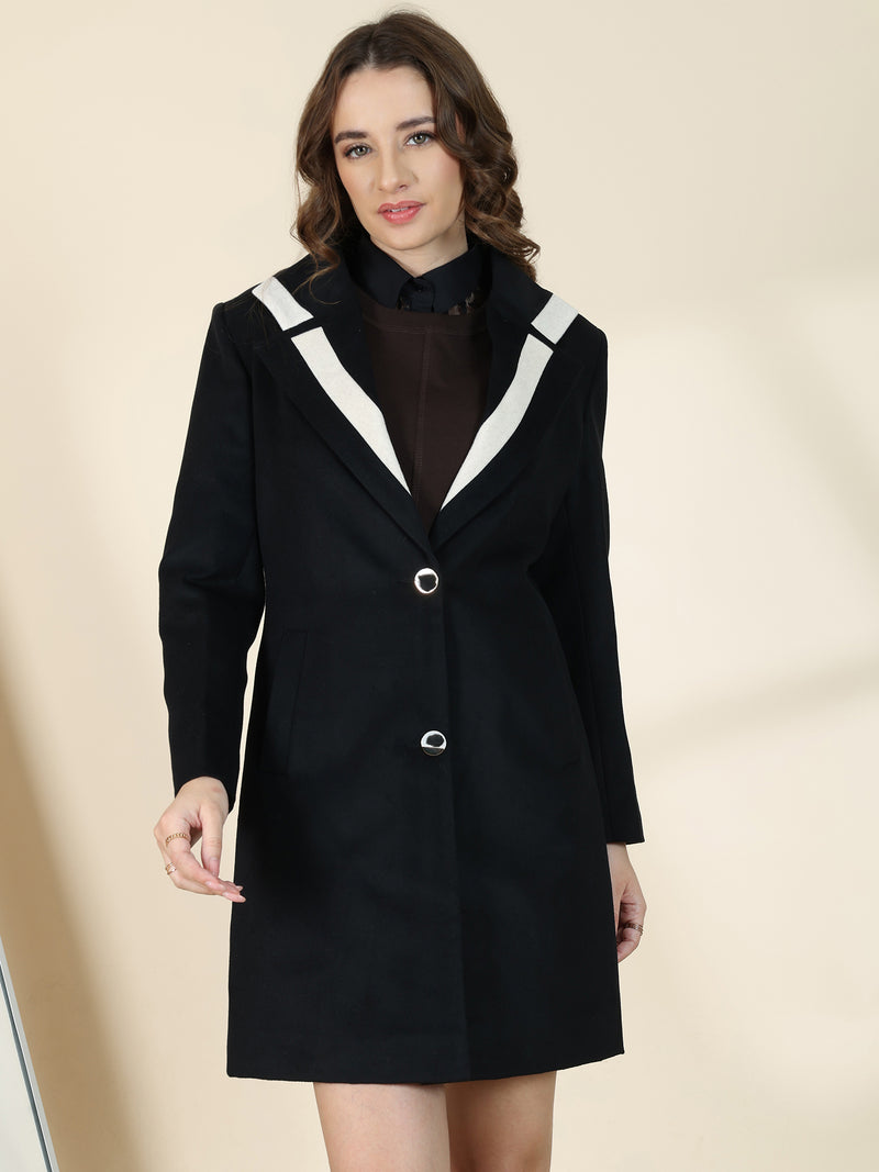 Black Winter Trench Coat