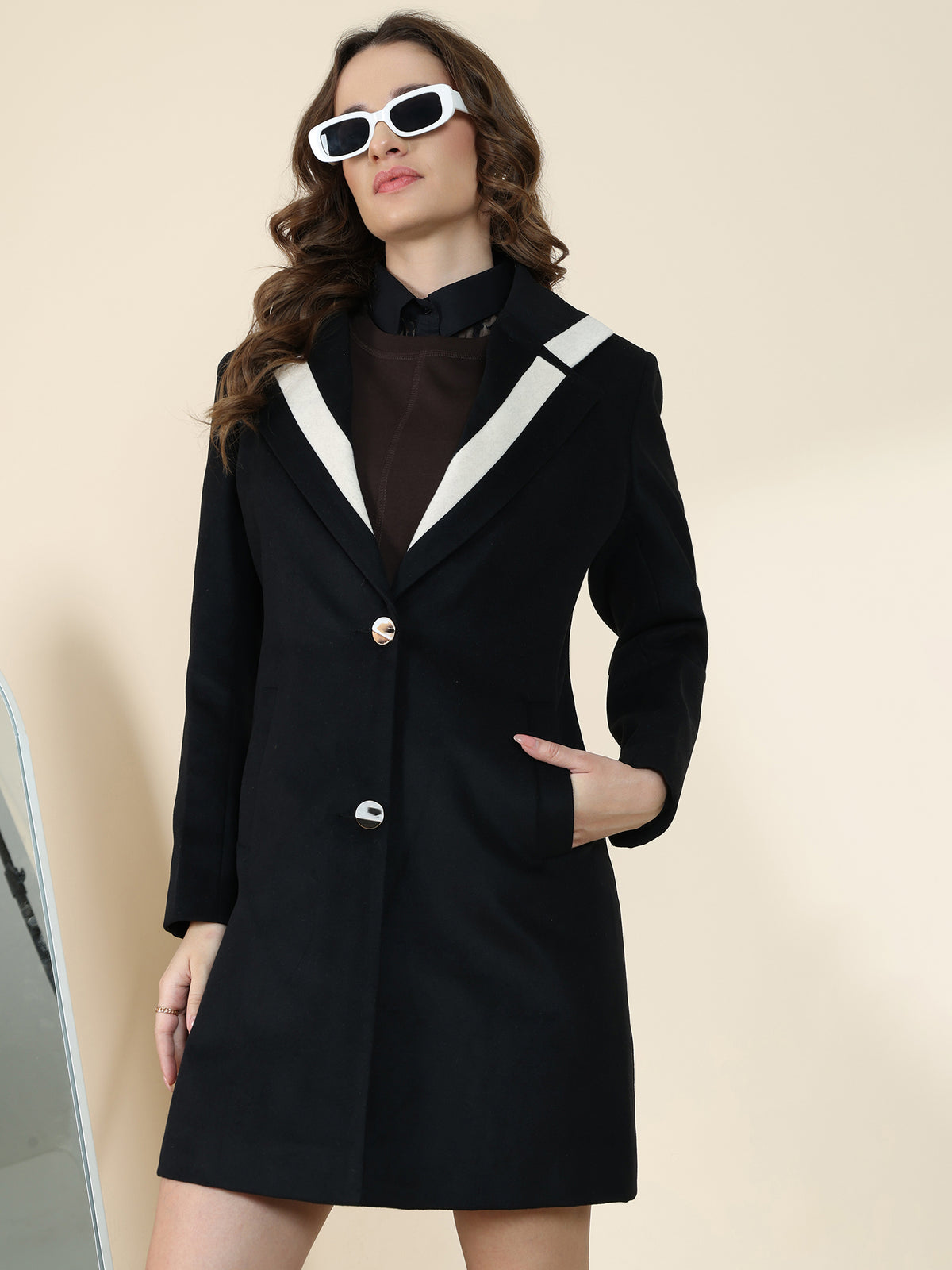 Black Winter Trench Coat