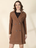 Brown Double-Breasted Trench Coat