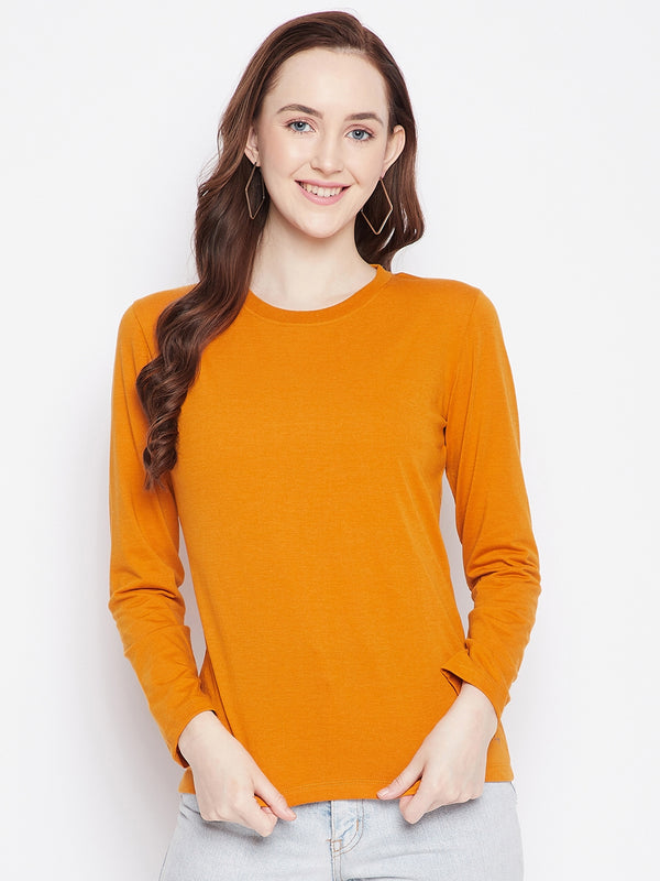 WOMEN COTTON FULL SLEEVE T-SHIRT