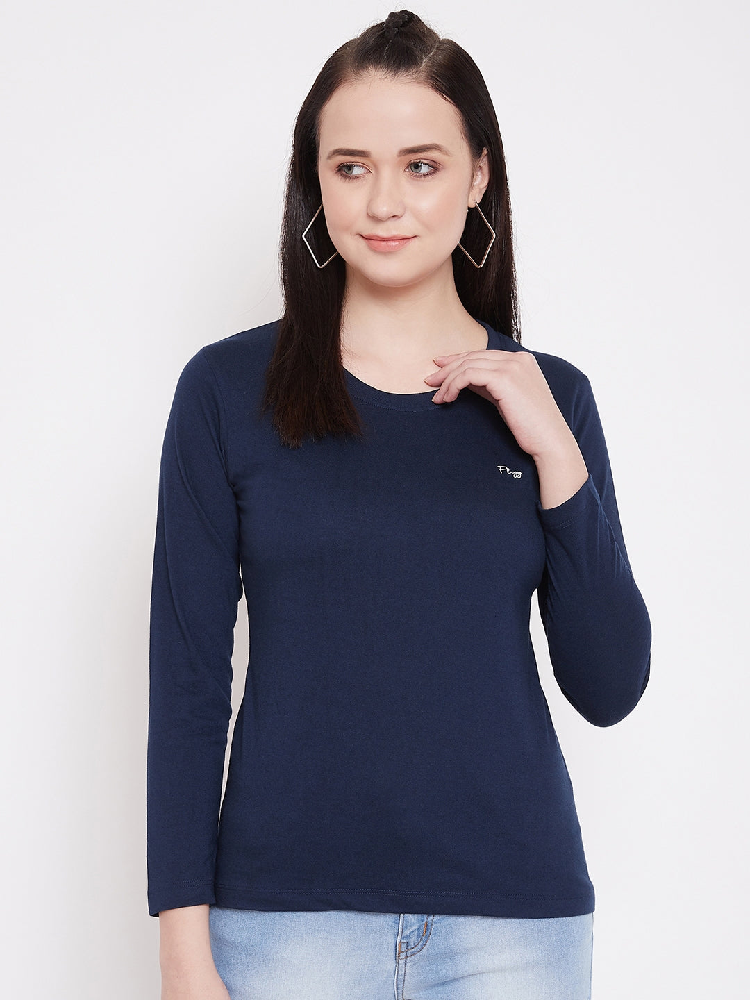WOMEN COTTON FULL SLEEVE T-SHIRT