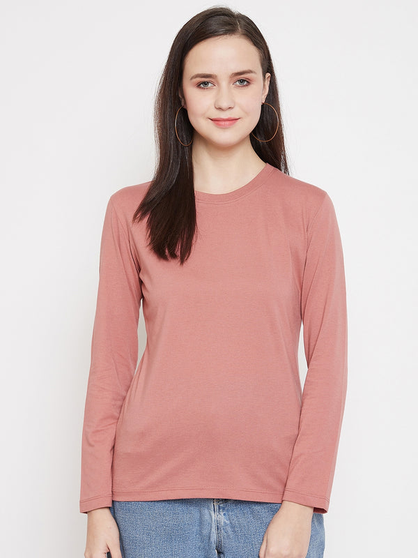 WOMEN COTTON FULL SLEEVE T-SHIRT