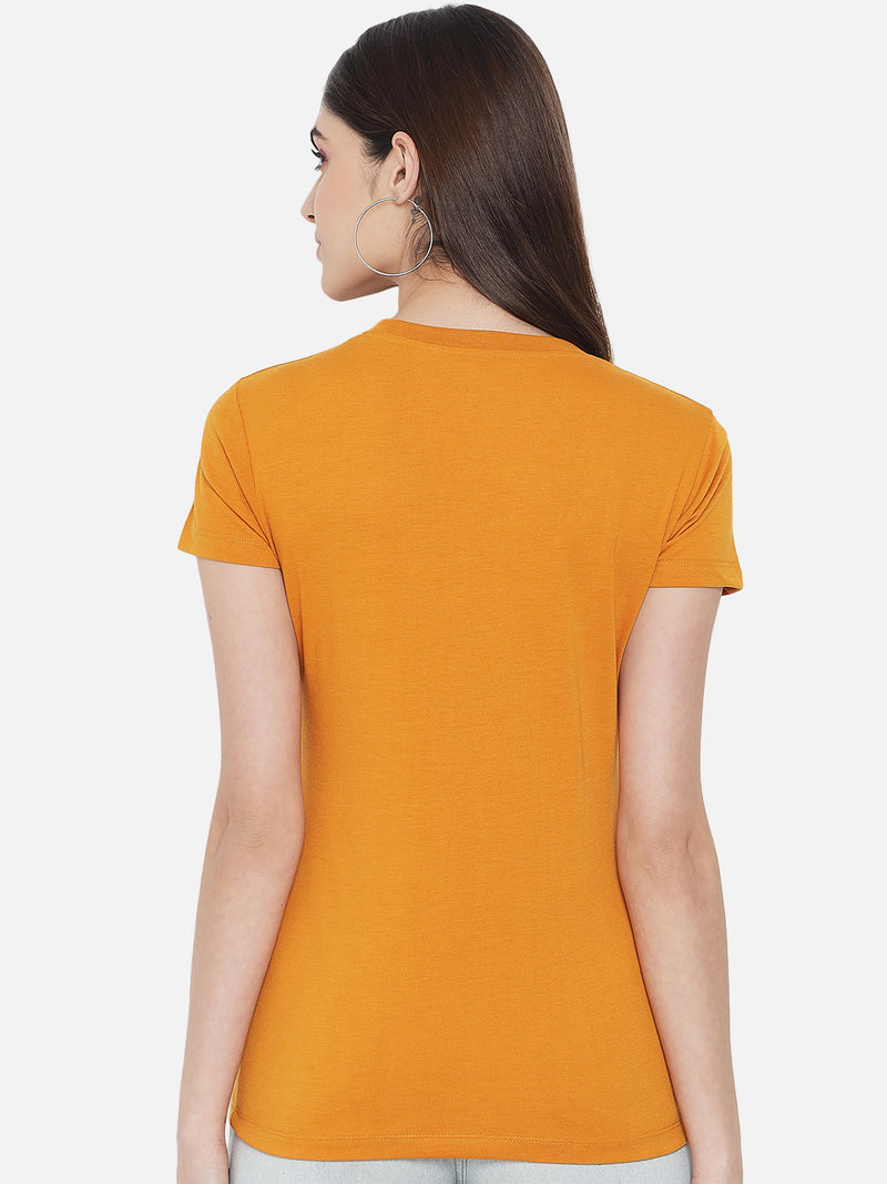 WOMEN COTTON SOLID HALF SLEEVE T-SHIRT
