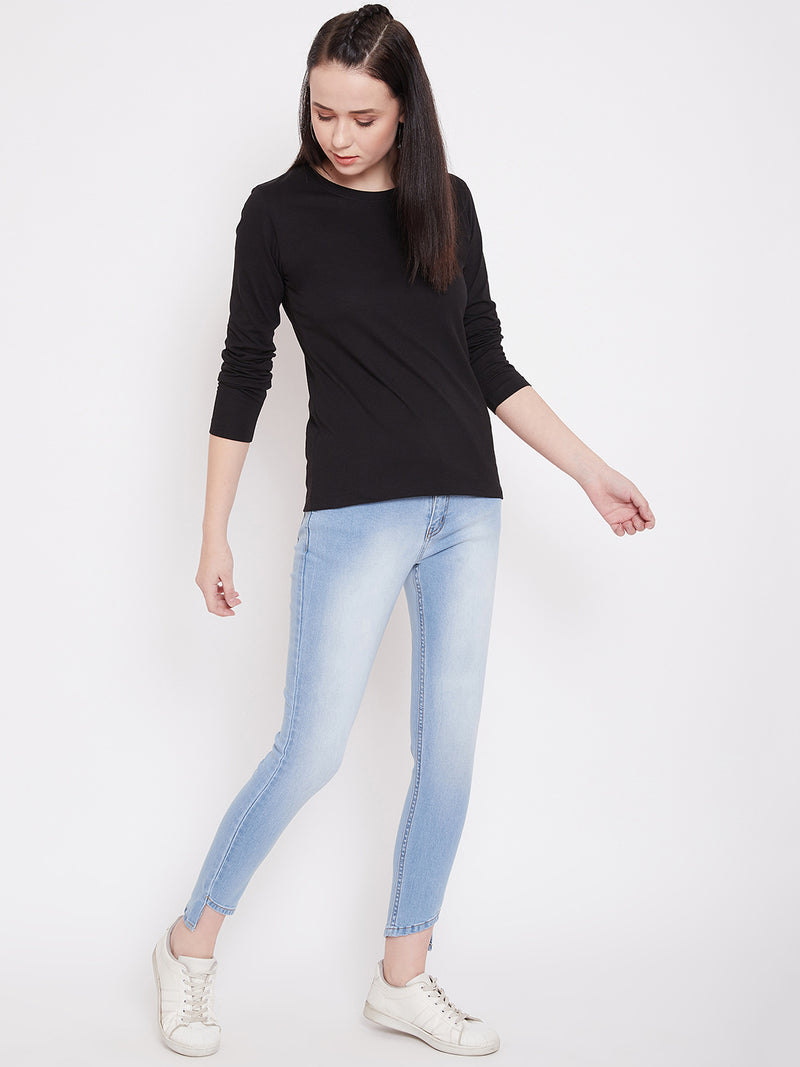 WOMEN COTTON FULL SLEEVE T-SHIRT