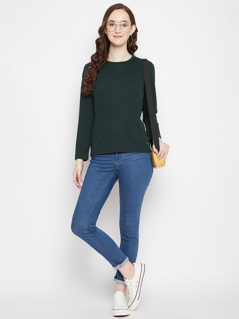 WOMEN COTTON FULL SLEEVE T-SHIRT