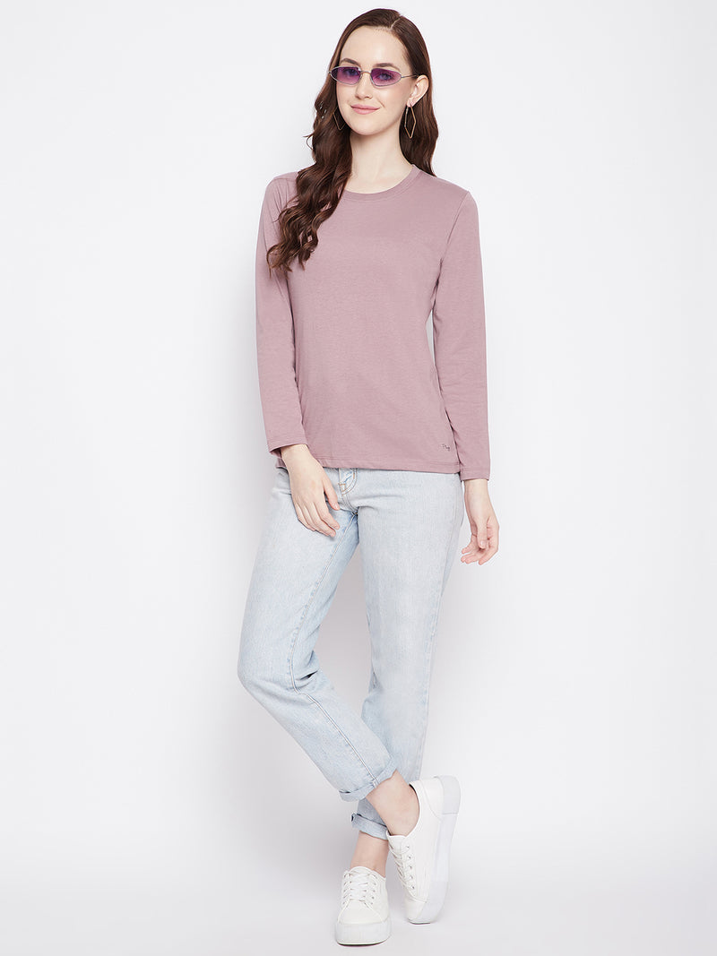 WOMEN COTTON FULL SLEEVE T-SHIRT
