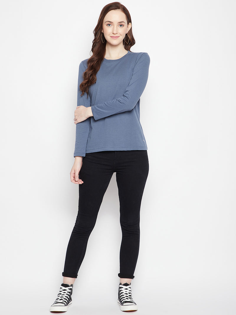 WOMEN COTTON FULL SLEEVE T-SHIRT