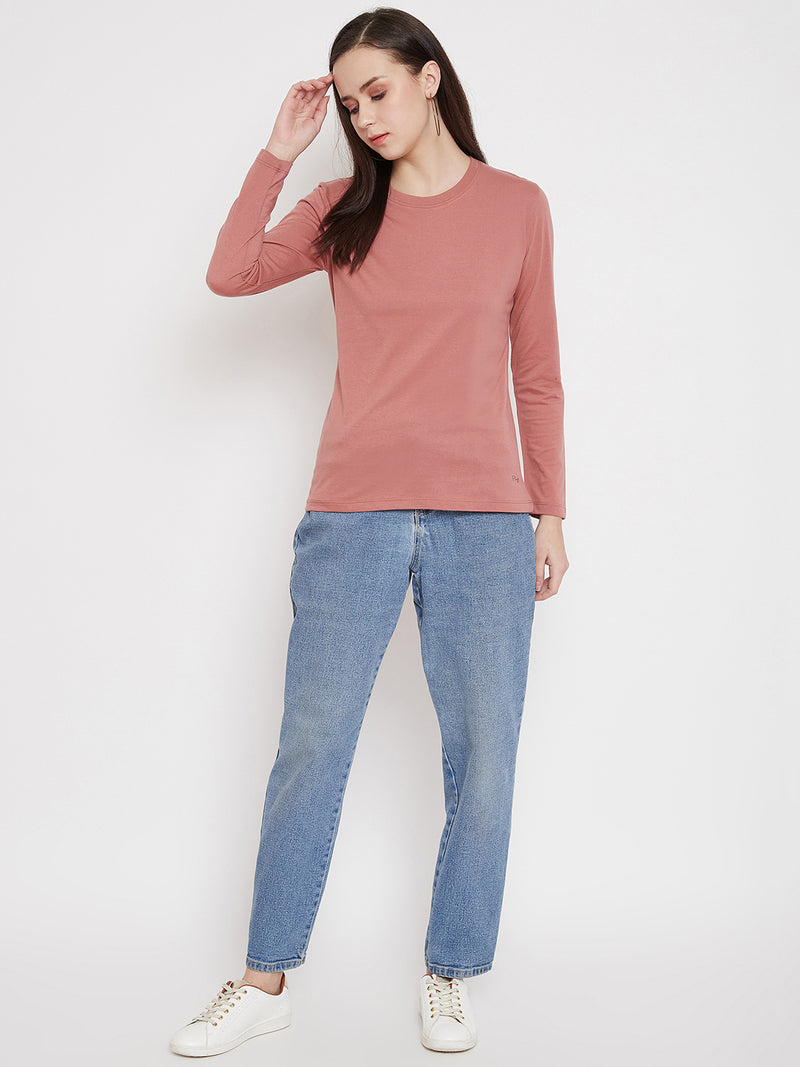 WOMEN COTTON FULL SLEEVE T-SHIRT