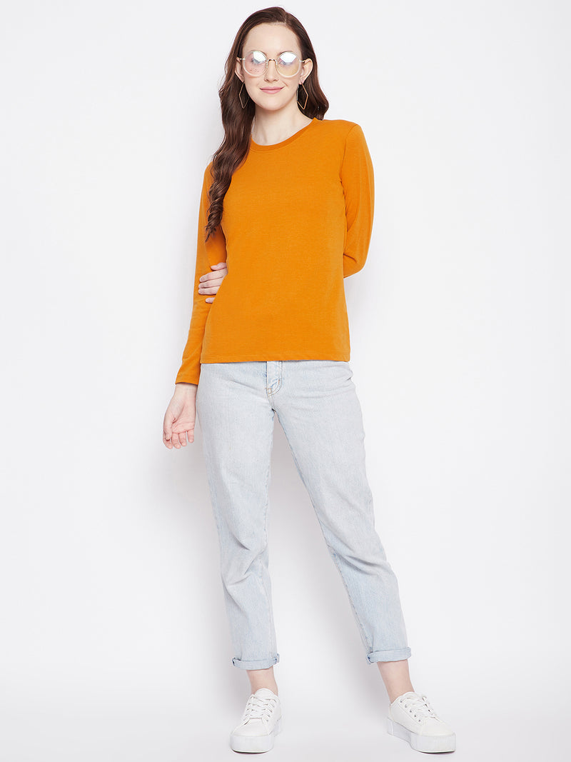 WOMEN COTTON FULL SLEEVE T-SHIRT