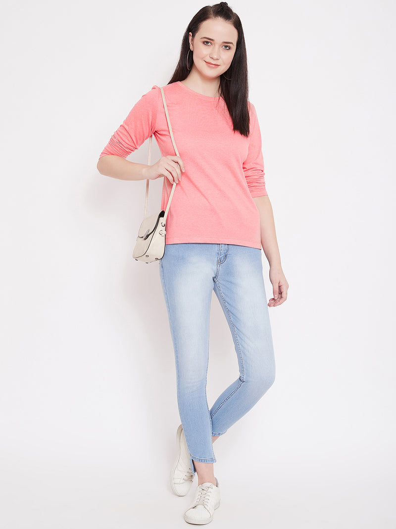 WOMEN COTTON FULL SLEEVE T-SHIRT