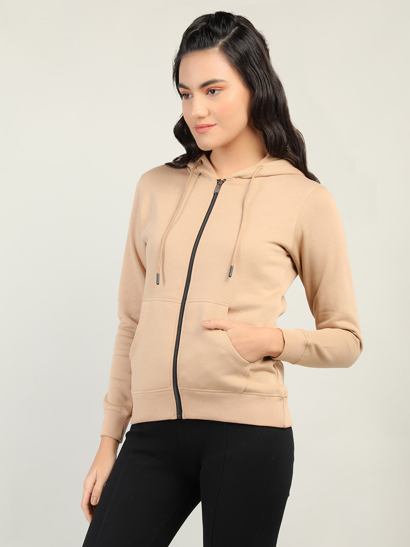 WOMEN WINTER HOODED SWEATSHIRT