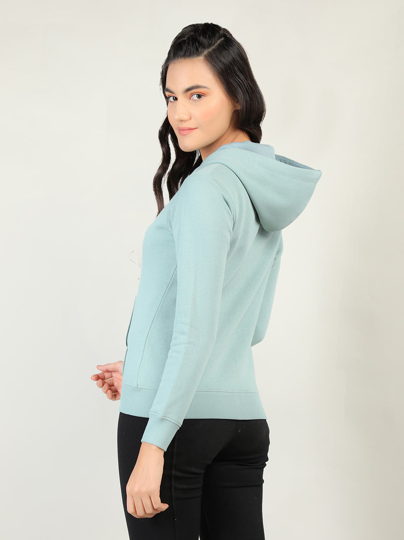 WOMEN WINTER HOODED SWEATSHIRT
