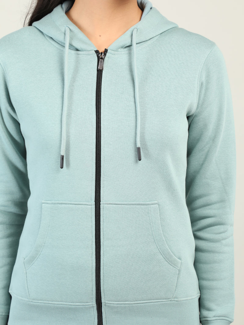WOMEN WINTER HOODED SWEATSHIRT