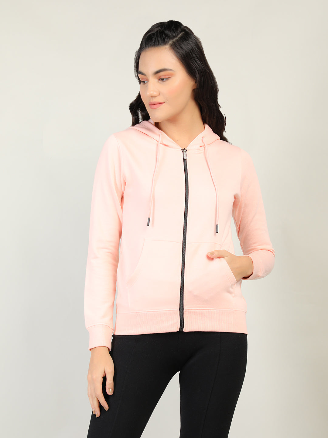 WOMEN WINTER HOODED SWEATSHIRT