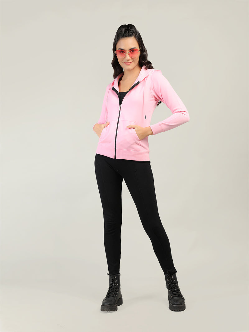 WOMEN WINTER HOODED SWEATSHIRT