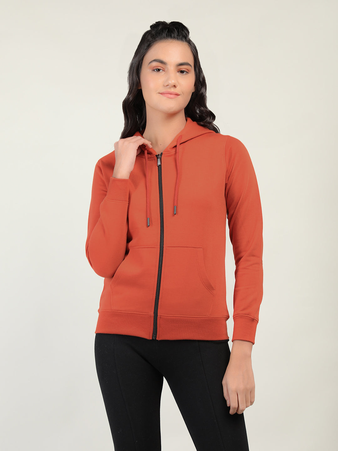 WOMEN WINTER HOODED SWEATSHIRT