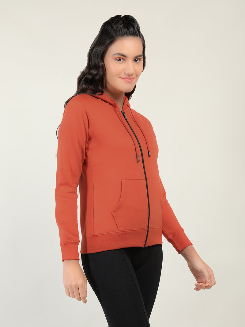 WOMEN WINTER HOODED SWEATSHIRT