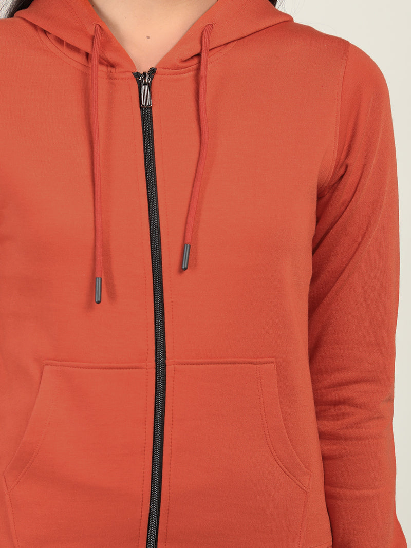WOMEN WINTER HOODED SWEATSHIRT