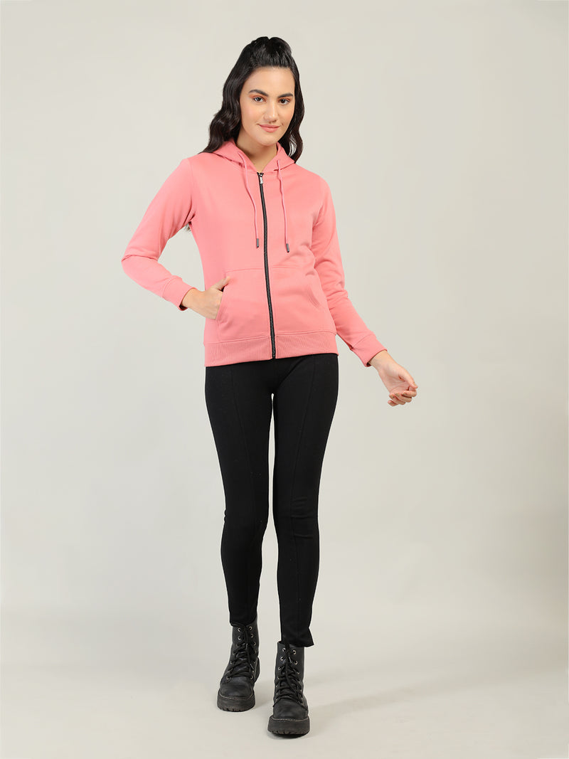 WOMEN WINTER HOODED SWEATSHIRT