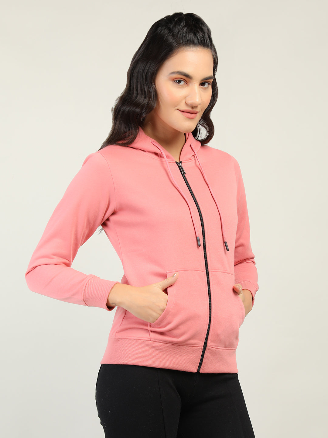 WOMEN WINTER HOODED SWEATSHIRT