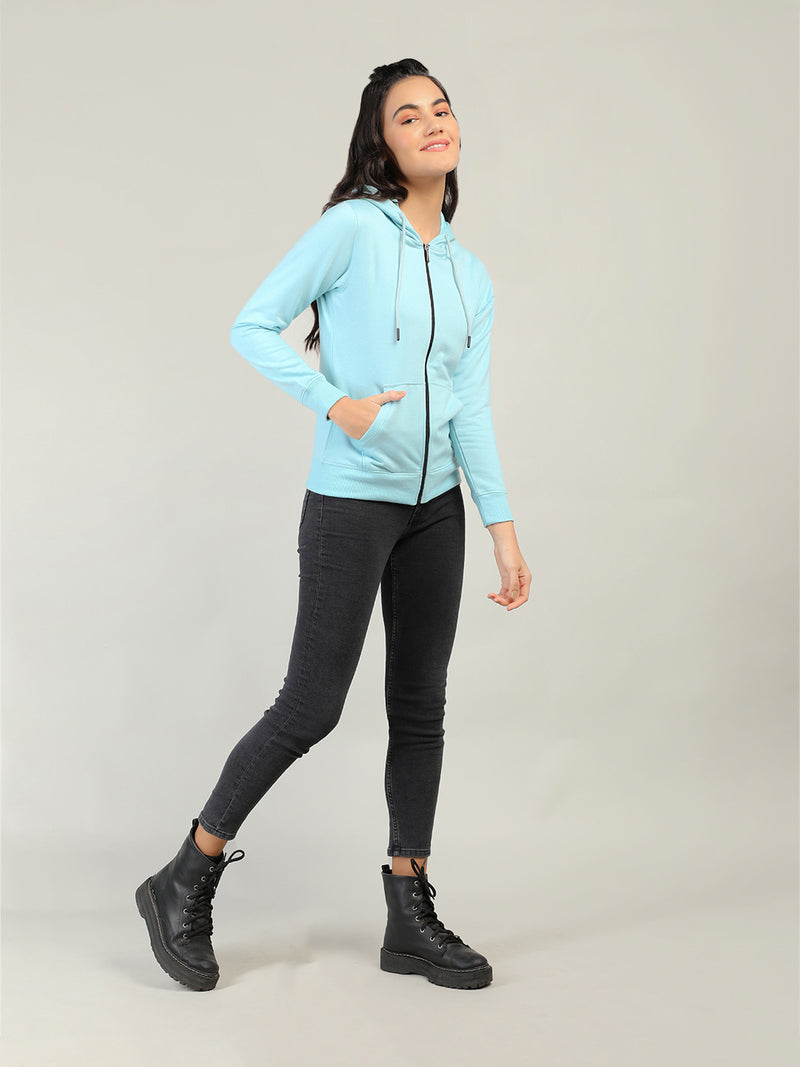 WOMEN WINTER HOODED SWEATSHIRT