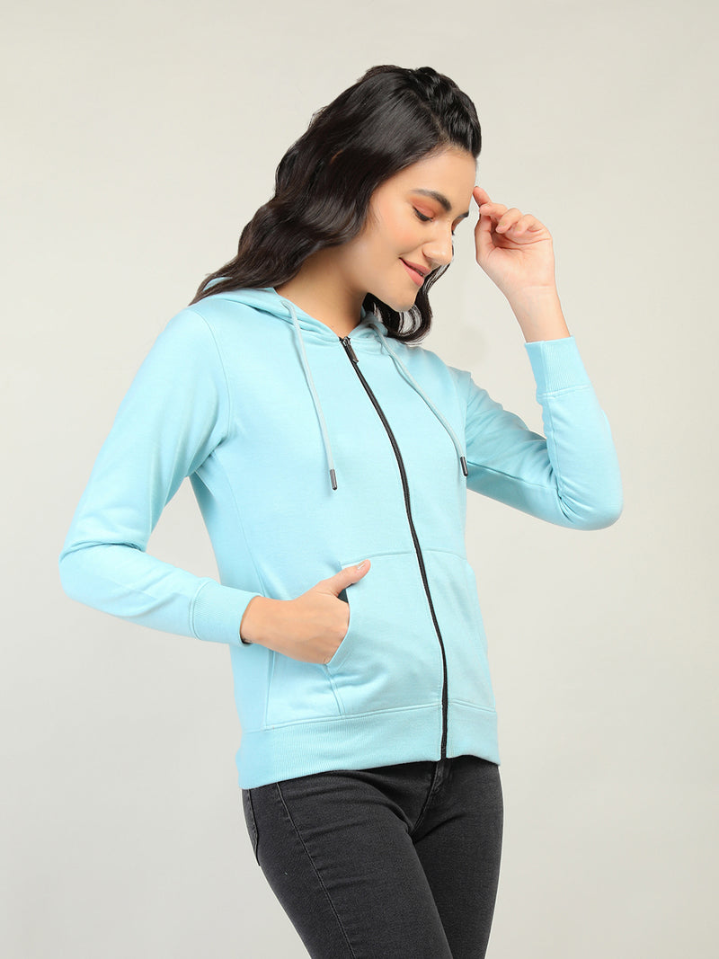 WOMEN WINTER HOODED SWEATSHIRT