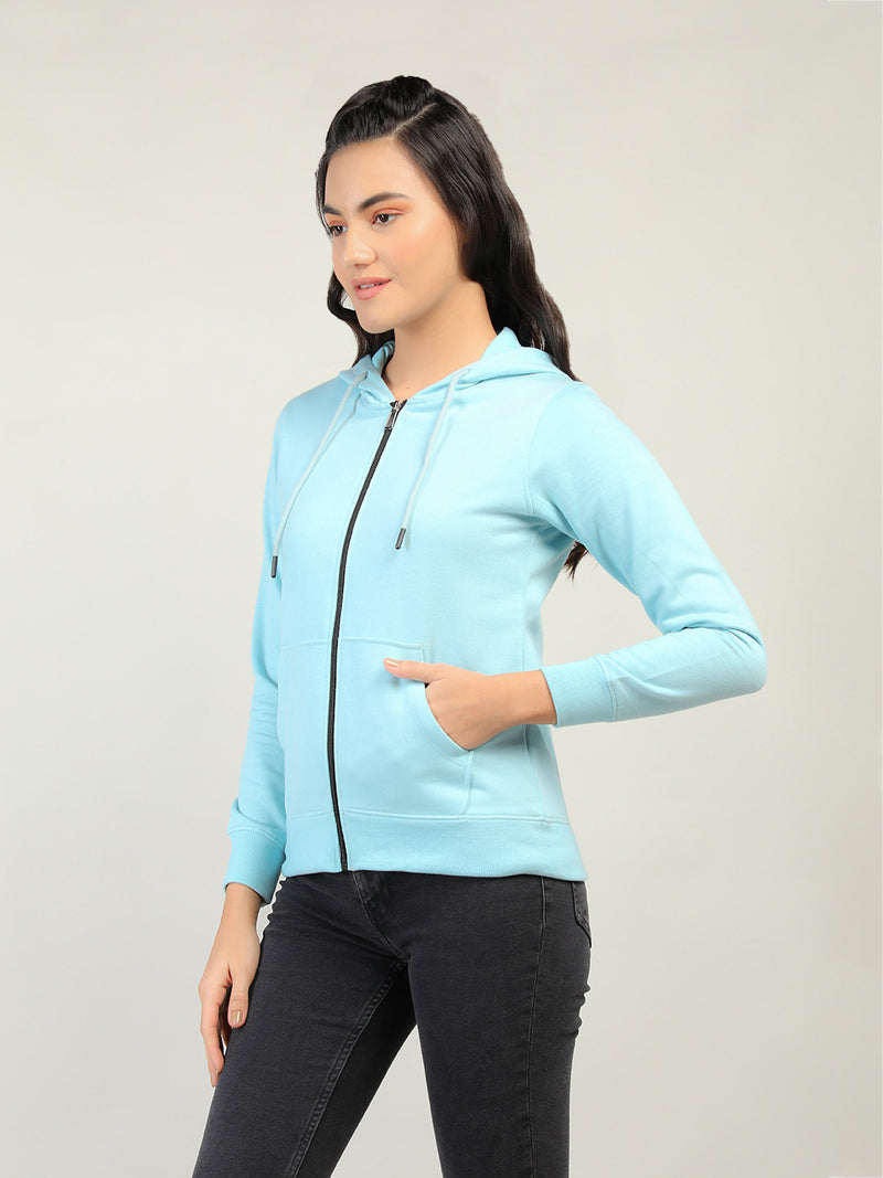 WOMEN WINTER HOODED SWEATSHIRT
