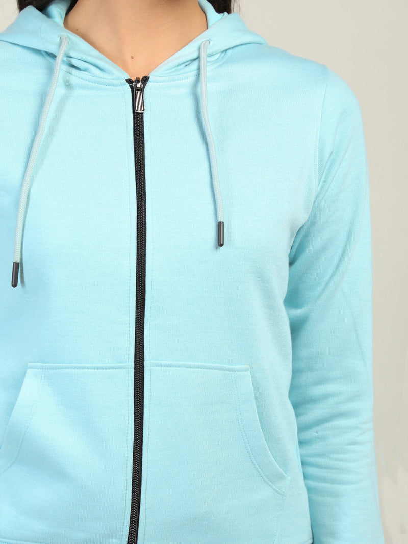 WOMEN WINTER HOODED SWEATSHIRT