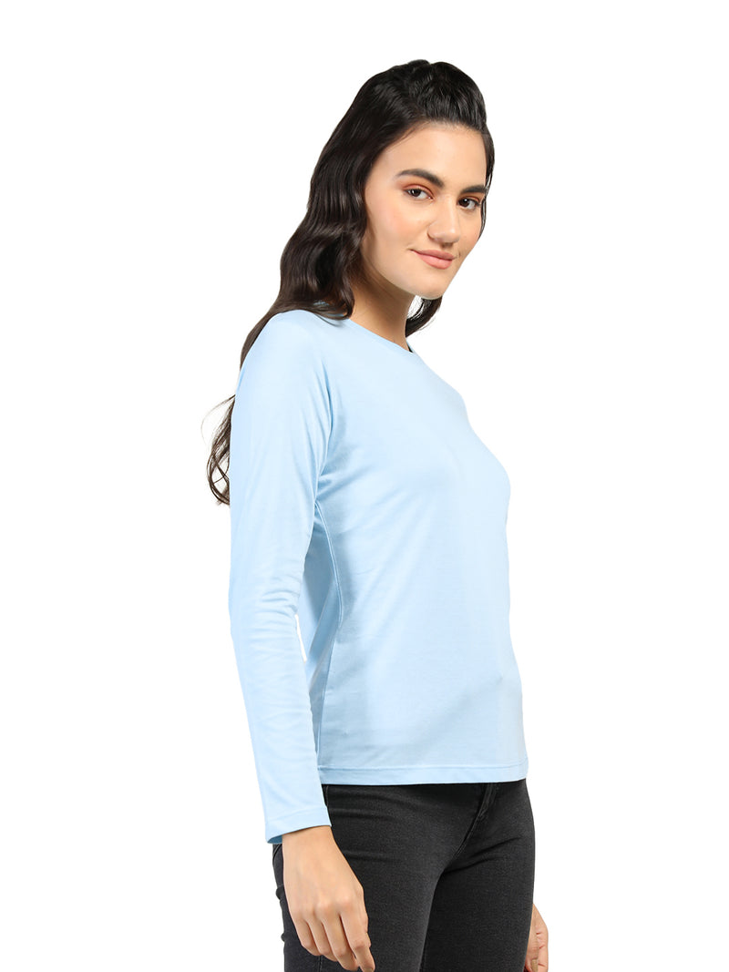 WOMEN COTTON FULL SLEEVE T-SHIRT