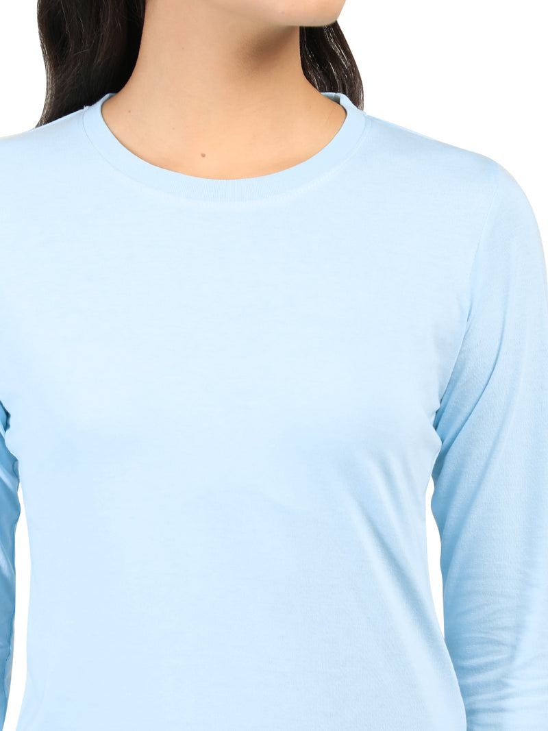 WOMEN COTTON FULL SLEEVE T-SHIRT