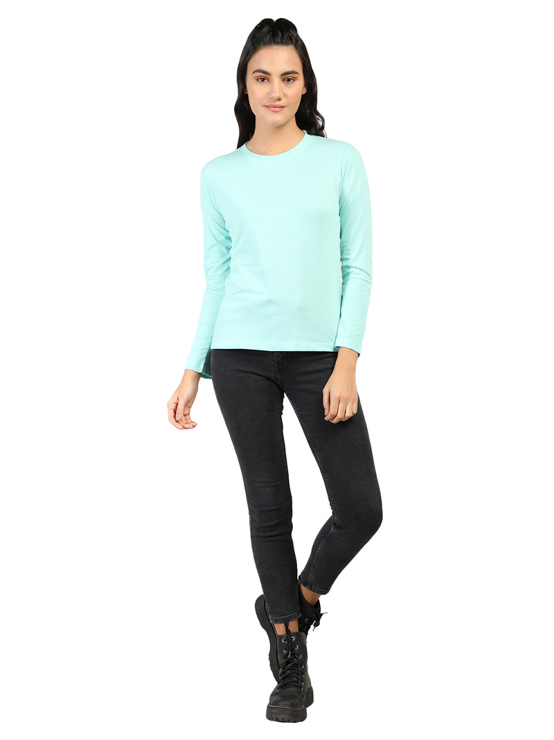 WOMEN COTTON FULL SLEEVE T-SHIRT
