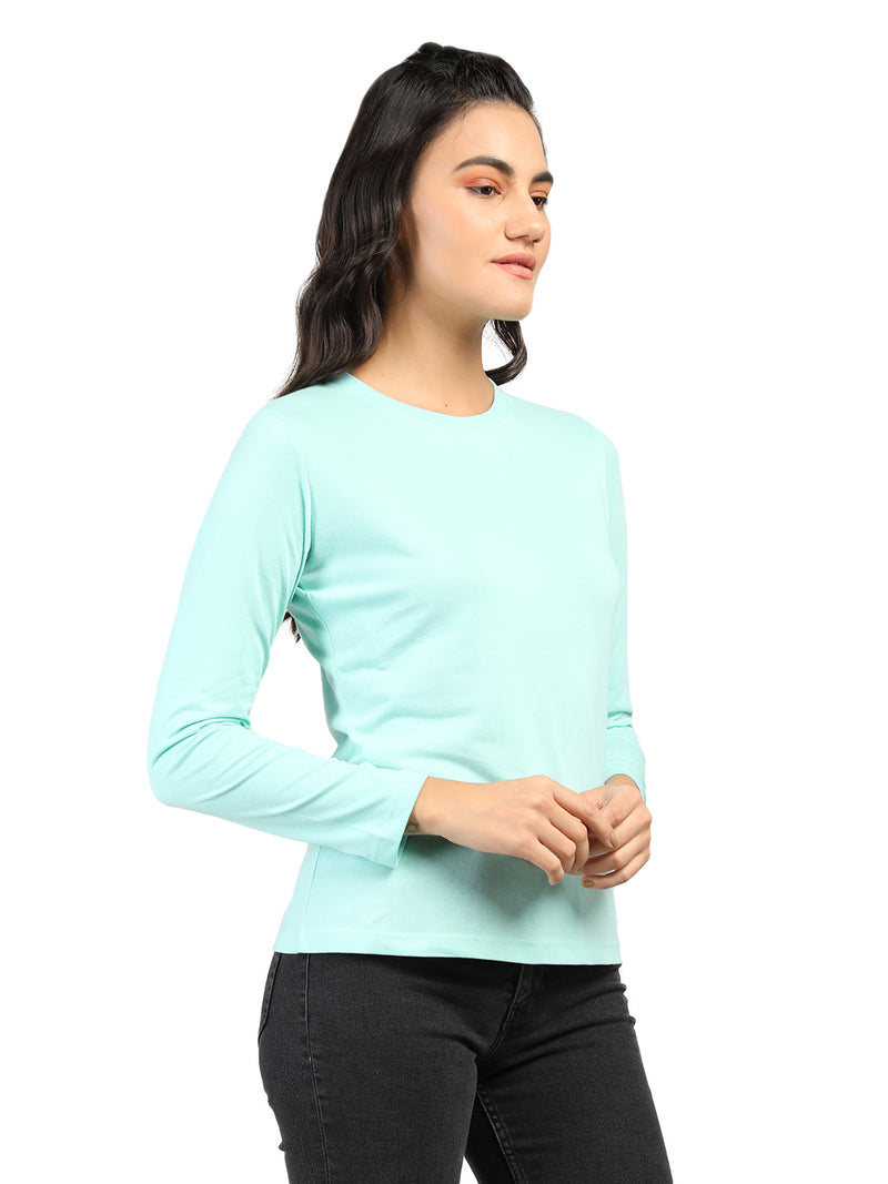 WOMEN COTTON FULL SLEEVE T-SHIRT