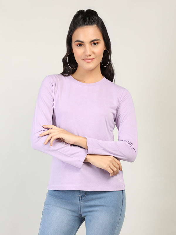 WOMEN COTTON FULL SLEEVE T-SHIRT