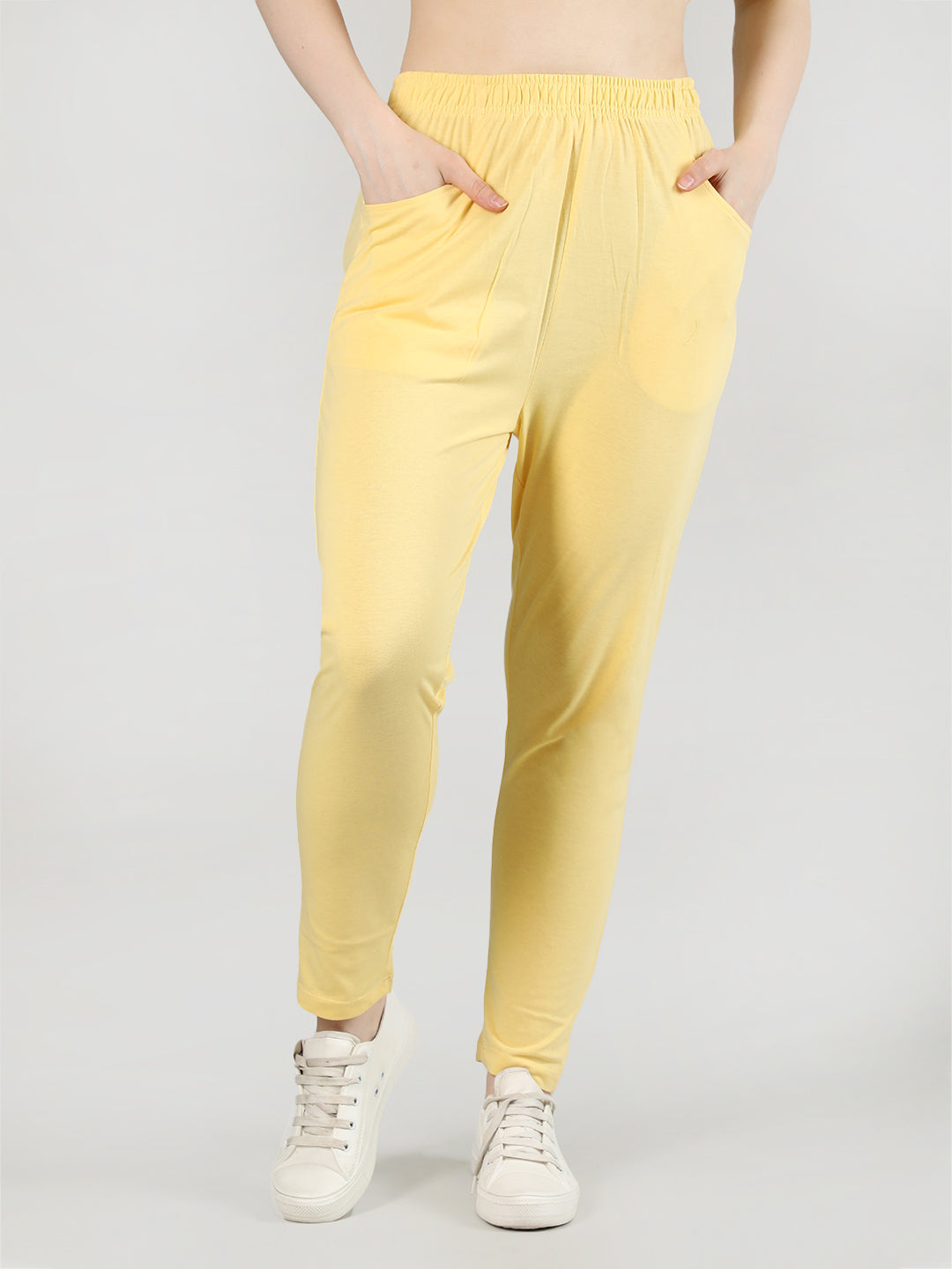 Solid Colors Ladies Cotton Pant, Waist Size: 28.0 at Rs 390/piece in  Ludhiana