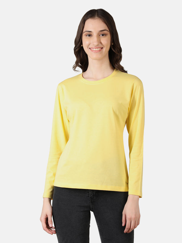 WOMEN COTTON FULL SLEEVE T-SHIRT