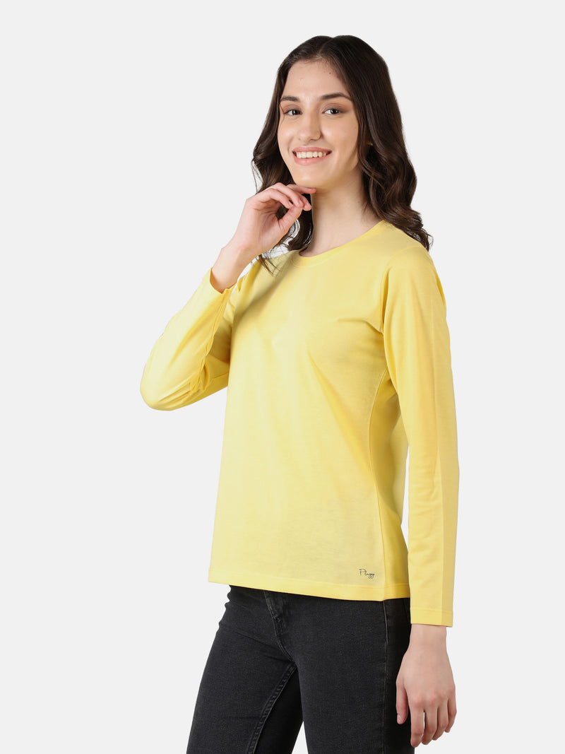 WOMEN COTTON FULL SLEEVE T-SHIRT
