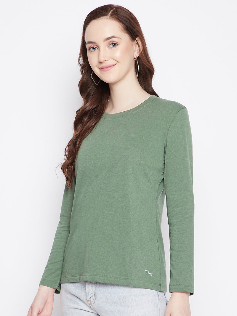 WOMEN COTTON FULL SLEEVE T-SHIRT