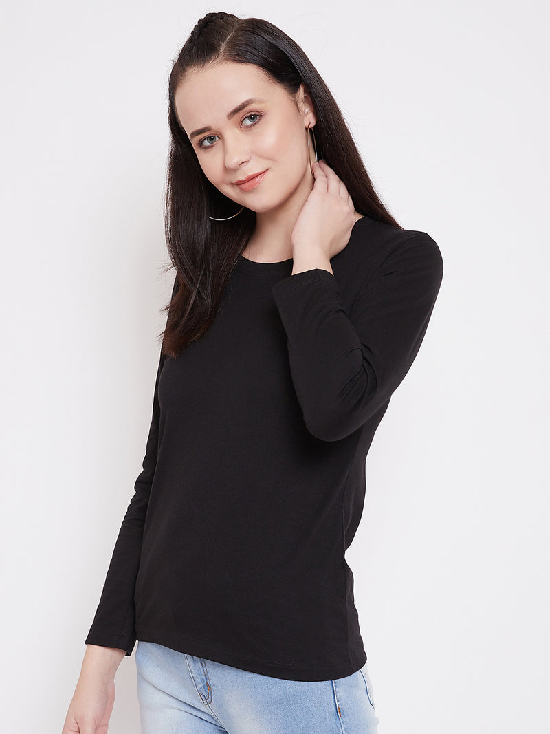 WOMEN COTTON FULL SLEEVE T-SHIRT