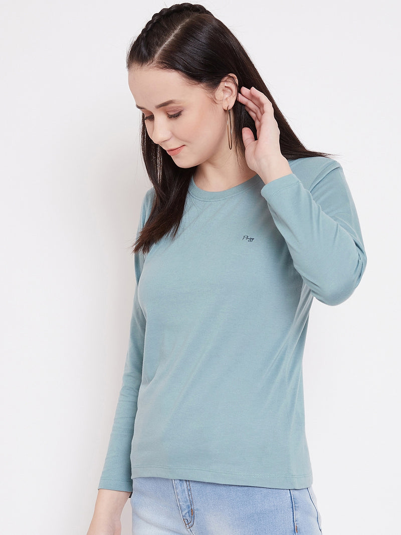 WOMEN COTTON FULL SLEEVE T-SHIRT